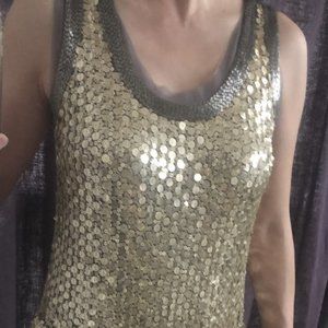 RED Valentino Gold Dress -Small